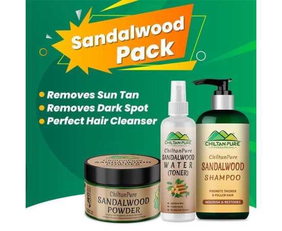 Chiltan Pure Sandalwood Pack - Enhances Skin Brightness & Promotes Hair Growth