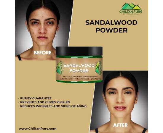 Sandalwood Powder - Enhance Skin Brightness & Removes Sun Tan
