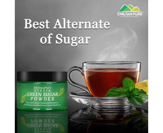 Stevia Green Sugar Powder - Control Diabetes & Aids In Weight Loss