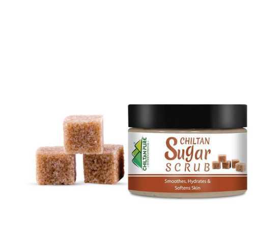 Chiltan Pure Sugar Face & Body Scrub - Moisturizing & Exfoliating Skin