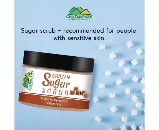 Chiltan Pure Sugar Face & Body Scrub - Moisturizing & Exfoliating Skin