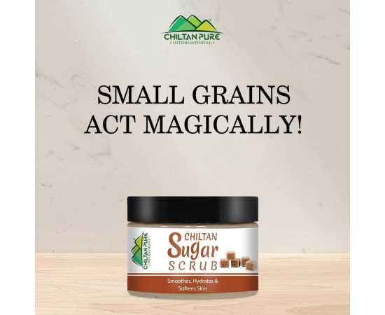 Chiltan Pure Sugar Face & Body Scrub - Moisturizing & Exfoliating SkinChiltan Pure Sugar Face & Body Scrub - Moisturizing & Exfoliating Skin
