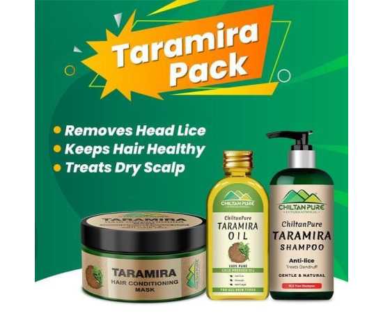 Chiltan Pure Taramira Pack - Fights Lice/Anti-Fungal & Deeply Conditions The Hair