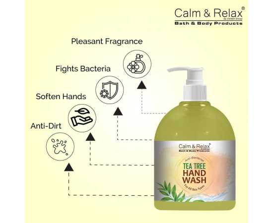 Tea Tree Liquid Hand Soap - Removes Dirt From Hands