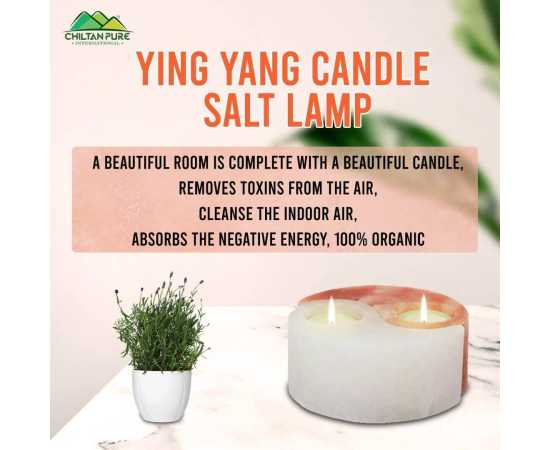 Ying Yang Shape Pink Salt Candle