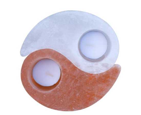 Ying Yang Shape Pink Salt Candle