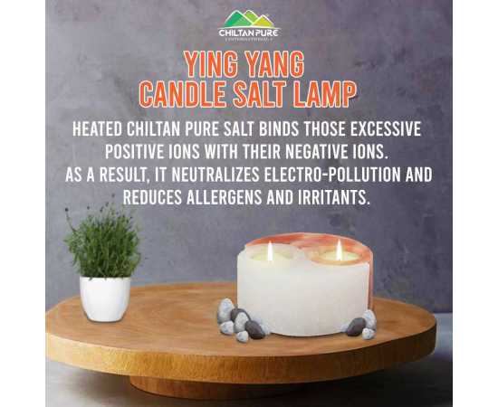 Ying Yang Shape Pink Salt Candle