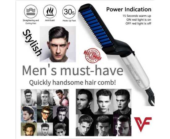 Electric Hair & Beard Straightener for Men