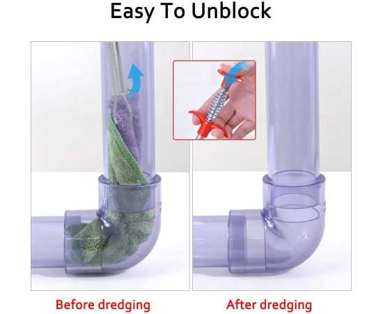 Metal Flexible 90 cm Drain Wire Brush Sink Cleaning