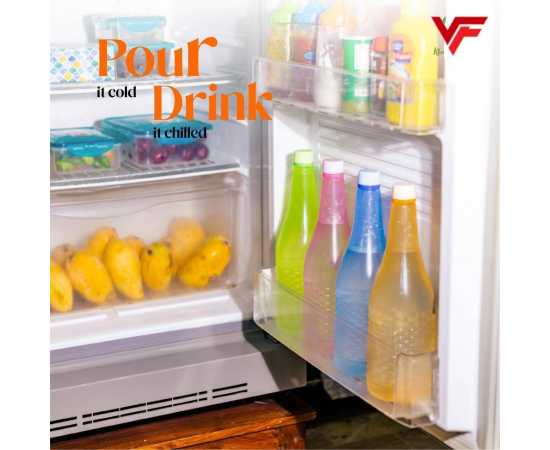 Pack Of 4 Plastic Jumbo Water Bottles