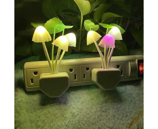 2Pcs Automatic Sensor Light Night Color Changing Romantic Flower