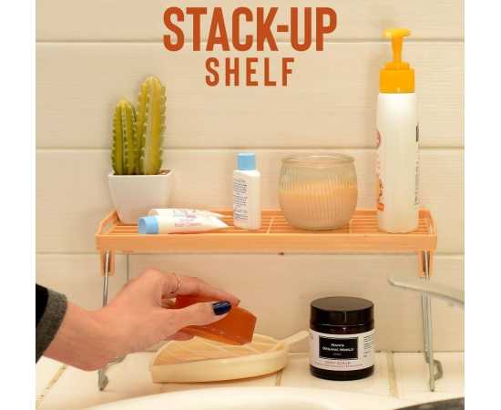 3 Stack Up Shelf with Steel Metal Leg