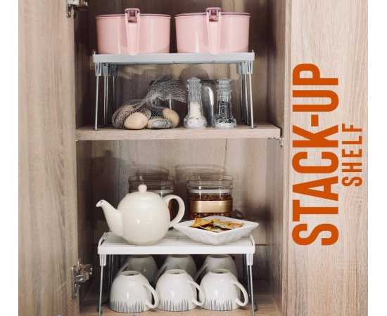 3 Stack Up Shelf with Steel Metal Leg