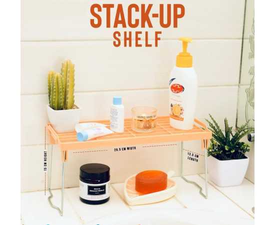 3 Stack Up Shelf with Steel Metal Leg