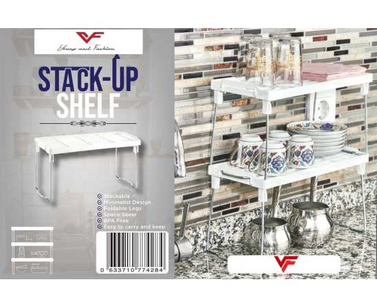 3 Stack Up Shelf with Steel Metal Leg