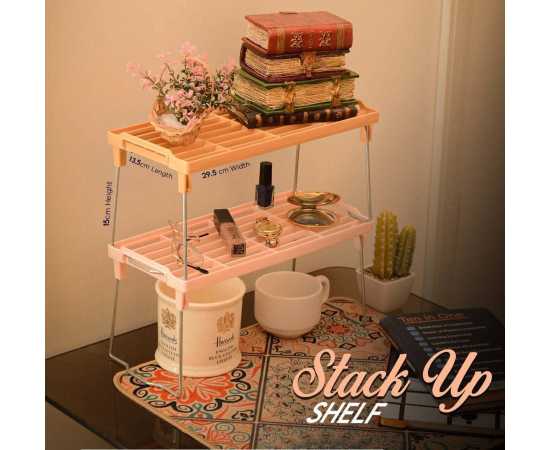 3 Stack Up Shelf with Steel Metal Leg