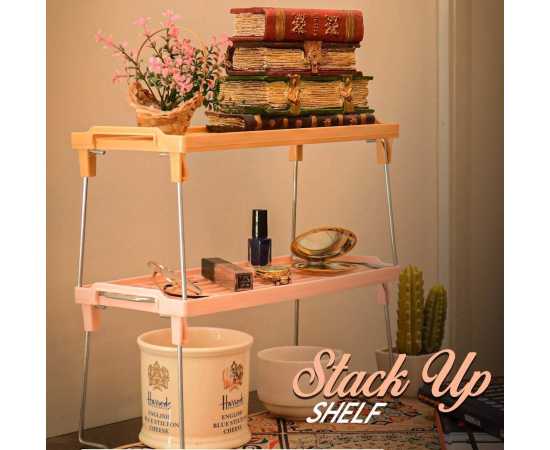3 Stack Up Shelf with Steel Metal Leg