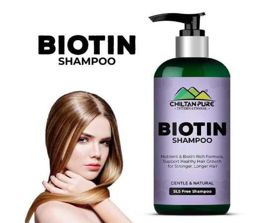 Chiltan Pure Biotin Shampoo Promotes Healthy Hair Growth