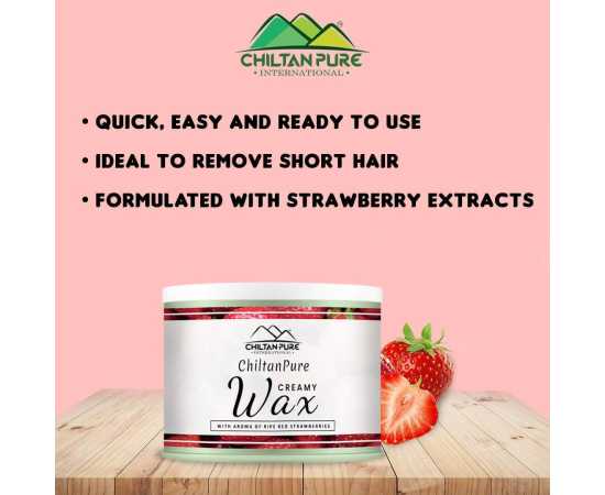 Body Hair Removal Wax With Aroma Of Ripe Red Strawberries
