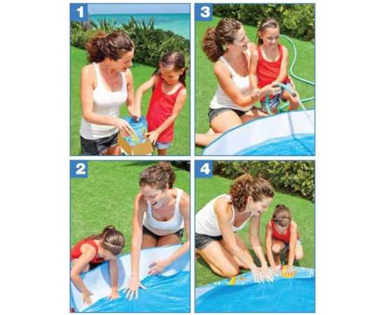 INTEX Snapset Pool 56452 6 FT X 15 IN Plastic Swimming Pool Vinyl kids