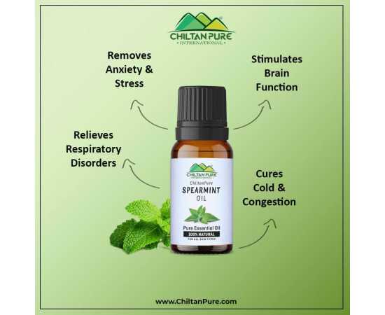 Spearmint Essential Oil  - Stimulates Brain Function