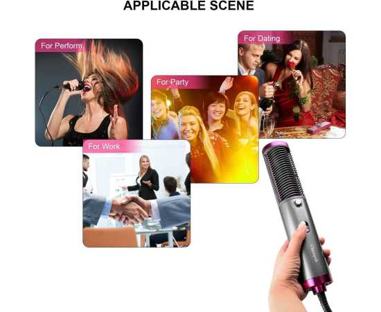 3 In 1 Hair Straightener Brush For Women