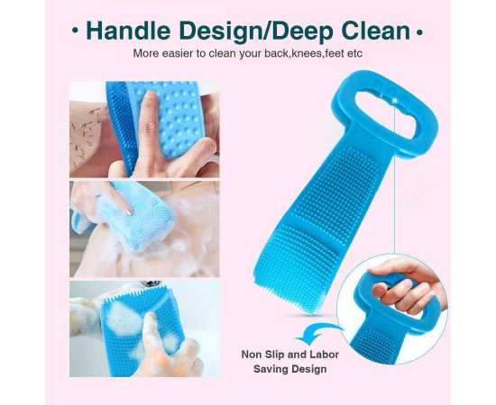 Body Wash Silicone Bath Scrubber Belt