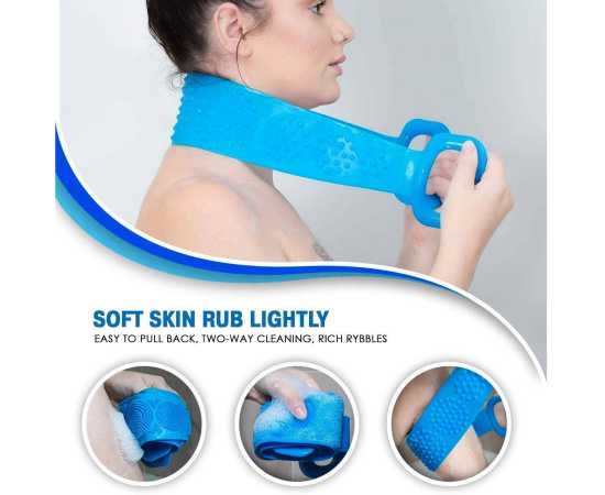Body Wash Silicone Bath Scrubber Belt