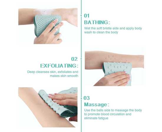 Body Wash Silicone Bath Scrubber Belt