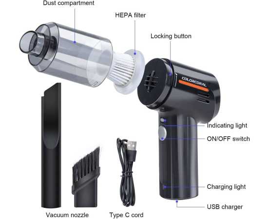 Small Car Handheld Portable Vacuum Cleaner