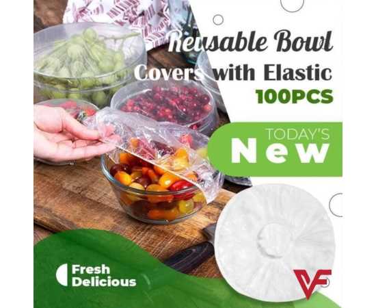 Disposable Cling Film Cover Elastic Food Cover - 100 PCS