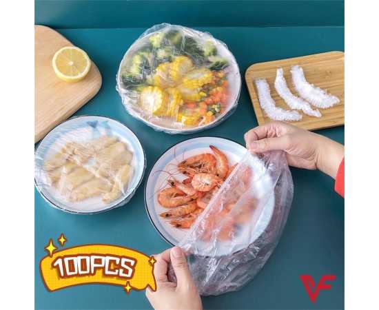 Disposable Cling Film Cover Elastic Food Cover - 100 PCS
