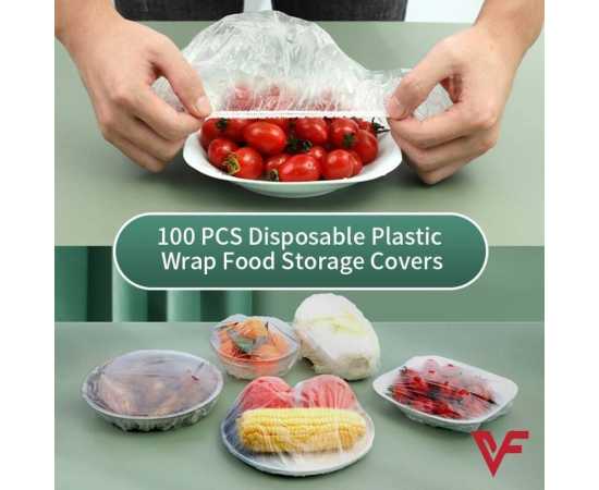 Disposable Cling Film Cover Elastic Food Cover - 100 PCS