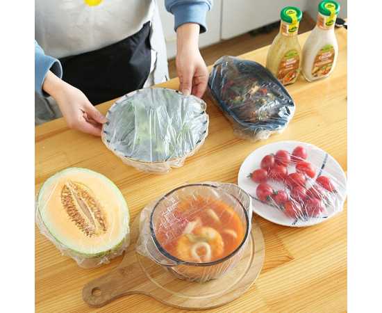 Disposable Cling Film Cover Elastic Food Cover - 100 PCS