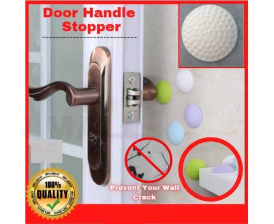 5 Self Adhesive Door Lock Protective Wall Rubber