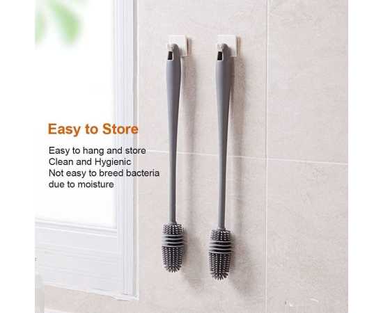 Silicone Bottle Cleaning Brush With Long Handle