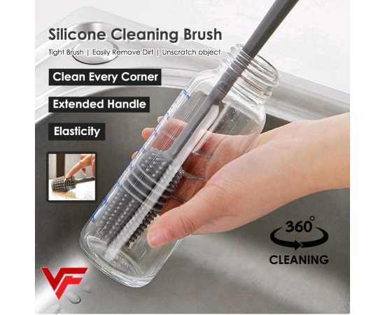 Silicone Bottle Cleaning Brush With Long Handle