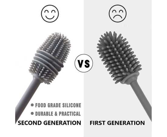 Silicone Bottle Cleaning Brush With Long Handle