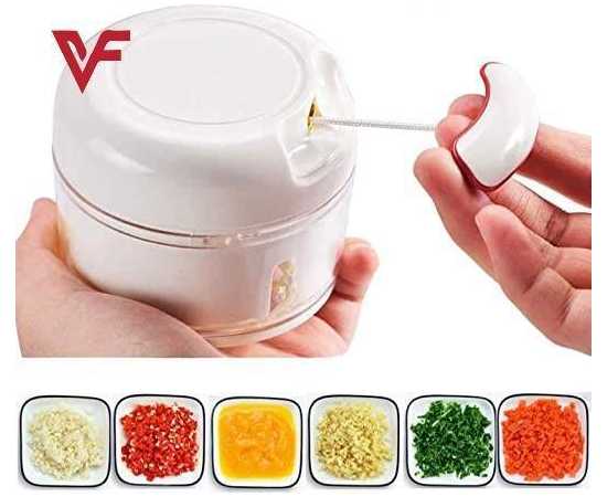 Hand Pull Mini Garlic Slicer Machine Kitchen Tool