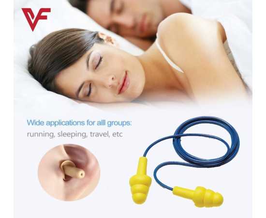 5 Pairs Tree Shaped Silicone Reusable Relax Sleep Ear Plug