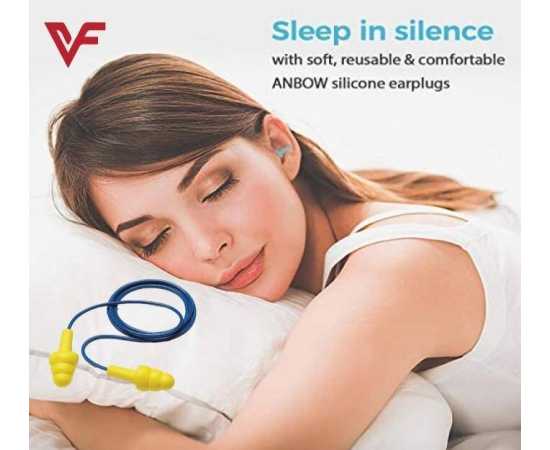 5 Pairs Tree Shaped Silicone Reusable Relax Sleep Ear Plug