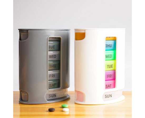 7 Day Weekly Tablets Medicine Pills Organizer Storage Box