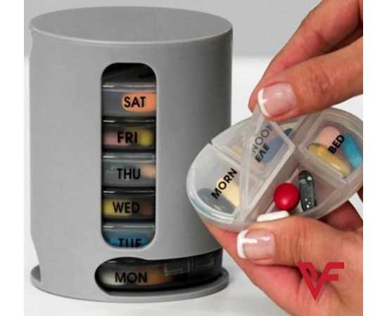 7 Day Weekly Tablets Medicine Pills Organizer Storage Box