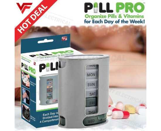 7 Day Weekly Tablets Medicine Pills Organizer Storage Box