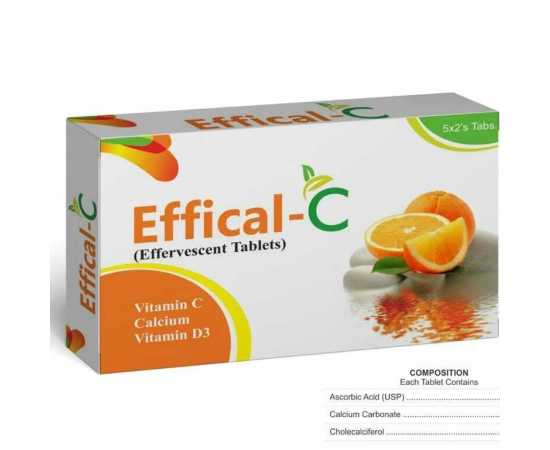 Efficial-C Effervescent Tablets for bone health & Glowing Skin