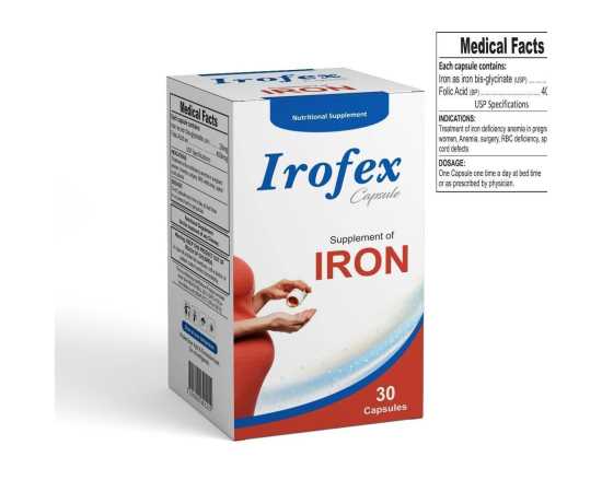 Irofex 30 Capsule Supplement Of Iron