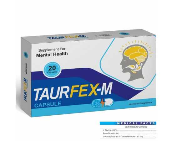 Taurfex-M 20 Capsules Supplements for Mental Health