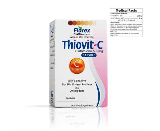 Florex Thiovit-C Glutathione Vitamin C 500G Capsule