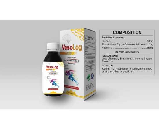 Vesolog Syrup Supplements For Good Mental Health - 120 ML