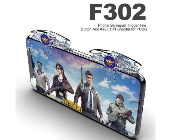 F302 Pubg Mobile Trigger Fire Button Aim Key L1R1 Shooter - 1 Pair